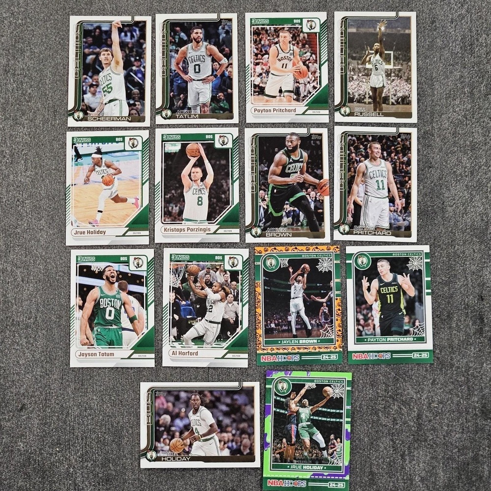 Boston Celtics NBA Team Lot Of 14 Mixed Cards